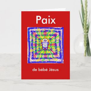 Franse kerstkaart feestdagen kaart