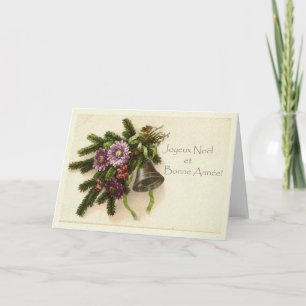 Franse kerstkaart feestdagen kaart