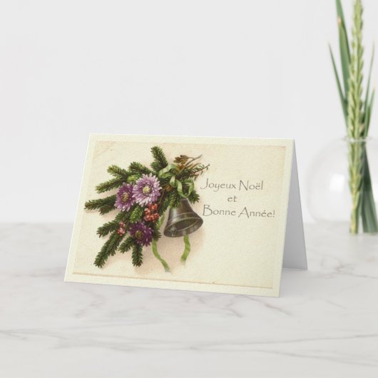 Franse kerstkaart feestdagen kaart (Voorkant)
