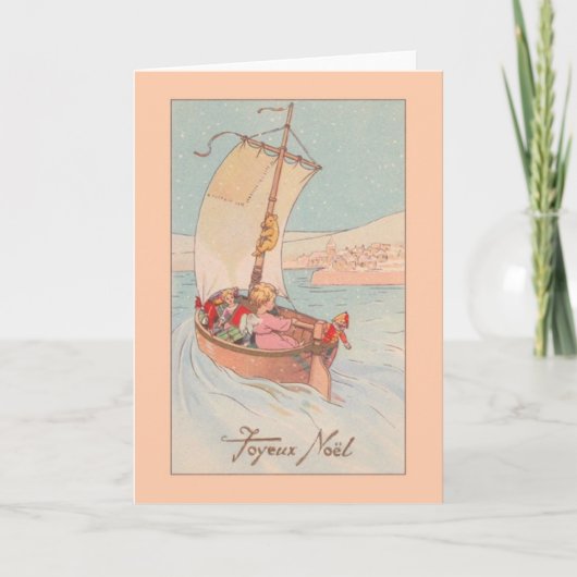  Franse kerstkaart Joyeux Noël Feestdagen Kaart (Voorkant)