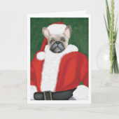 Franse kerstkaart met bulledog kaart (Voorkant)