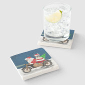 Franse kerstkerstkerstkerstkerstkerstbeest stenen onderzetter (Zijkant)