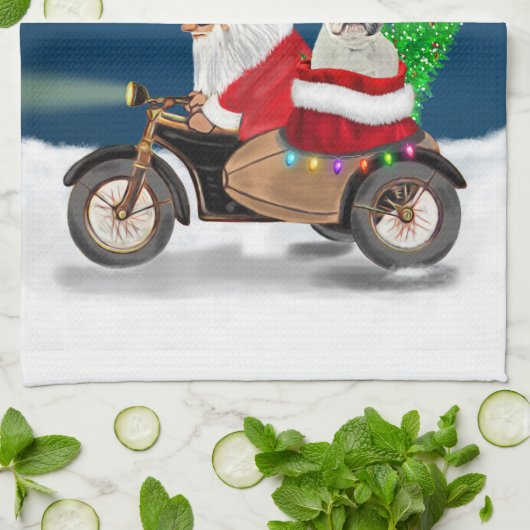 Franse kerstkerstkerstkerstkerstkerstbeest theedoek (Gevouwen)