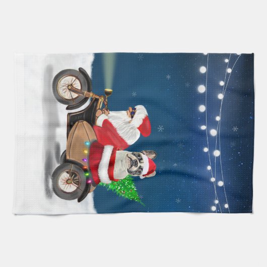 Franse kerstkerstkerstkerstkerstkerstbeest theedoek (Horizontaal)