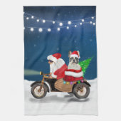 Franse kerstkerstkerstkerstkerstkerstbeest theedoek (Verticaal)