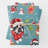 Franse kerstkerstkerstkerstkerstkerstkerstmanFrans Inpakpapier Vel (In situ)