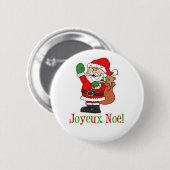 Franse kerstkerstkerstkerstkerstkerstman Joyeux No Ronde Button 5,7 Cm (Voorkant /achterkant)