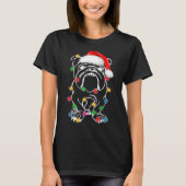 Franse kerstlampjes met bulledog t-shirt (Voorkant)