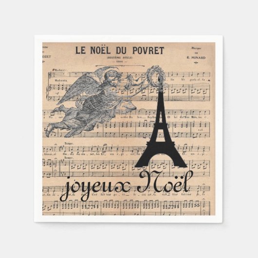 Franse kerstluiers met vintage Angel Servet (Voorkant)