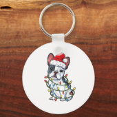 Franse kerstmanboom met bulledog sleutelhanger (Voorkant)