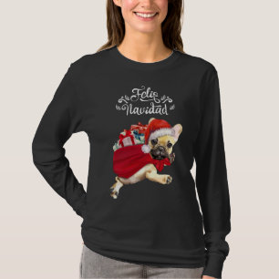 franse kerstmis en feiz navidad t-shirt