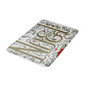 franse kerstpunsettia joyeux noel badmat (Gekanteld)