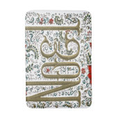 franse kerstpunsettia joyeux noel badmat (Voorkant Verticaal)