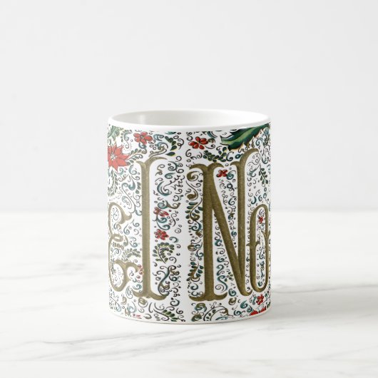  franse kerstpunsettia joyeux noel koffiemok (Center)