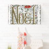 franse kerstpunsettia joyeux noel spandoek (Insitu)