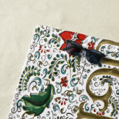 franse kerstpunsettia joyeux noel strandlaken (In situ)