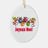 Franse kerstvogels keramisch ornament (Rechts)