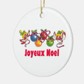 Franse kerstvogels keramisch ornament (Links)