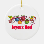 Franse kerstvogels keramisch ornament (Achterkant)