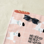 Franse keukenhanddoek strandlaken (In situ)