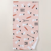 Franse keukenhanddoek strandlaken (Voorkant)