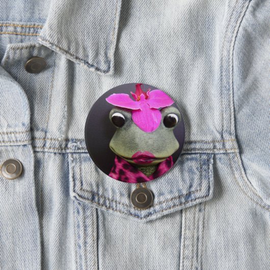 Franse kikkerknop ronde button 7,6 cm (In situ)