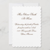 Franse Kinderdagmiddag Tea Kaart (Achterkant)