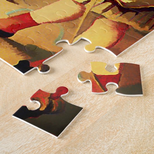  Franse kinderen - croquet Legpuzzel (Zijkant)