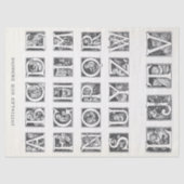  Franse kinderen geïllustreerd alfabet ambacht Tissuepapier (Voorkant)