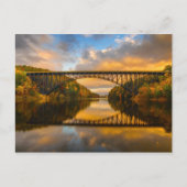 Franse King Bridge in Herfst Briefkaart (Voorkant)