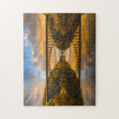 Franse King Bridge in Herfst Legpuzzel (Verticaal)