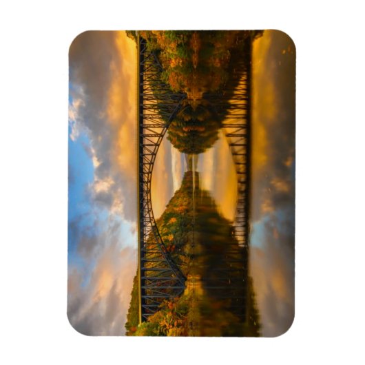 Franse King Bridge in Herfst Magneet (Verticaal)