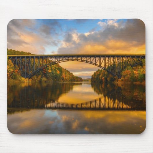 Franse King Bridge in Herfst Muismat (Voorkant)
