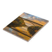 Franse King Bridge in Herfst Tegeltje (Zijkant)