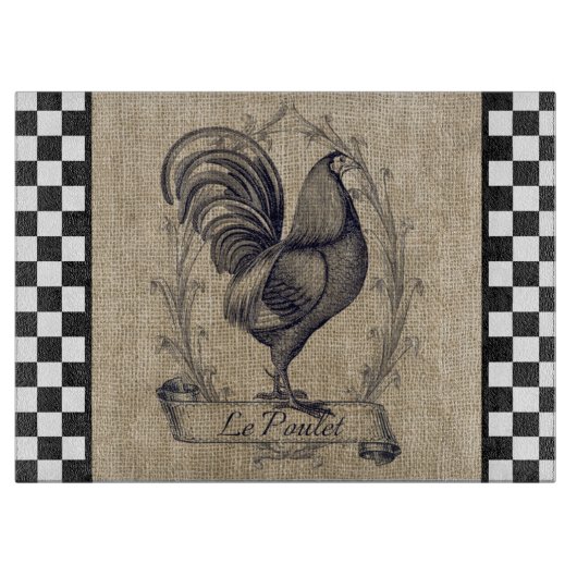  Franse kip op het bord Snijplank (Voorkant)