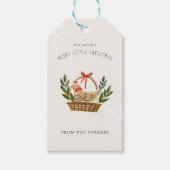 Franse kippen | 12 dagen kerstvakantie cadeaulabel (Voorkant)