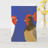 Franse kippen kaart (Gele Bloem)