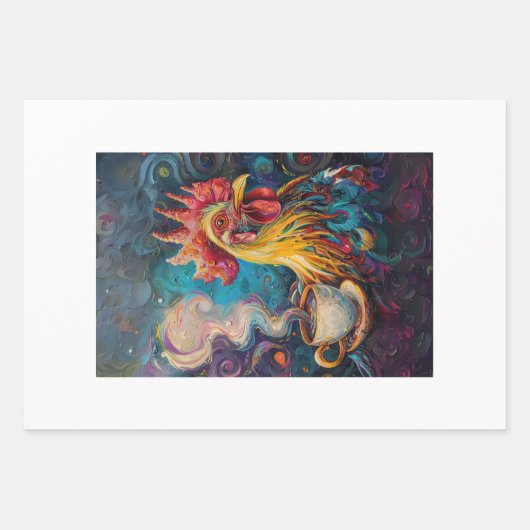 Franse kippen thee tijd decoupage inpakpapier vel (Voorkant 3)