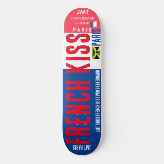 FRANSE KISS JMT PARIJS 8 1/4" Skateboard Deck (Voorkant)