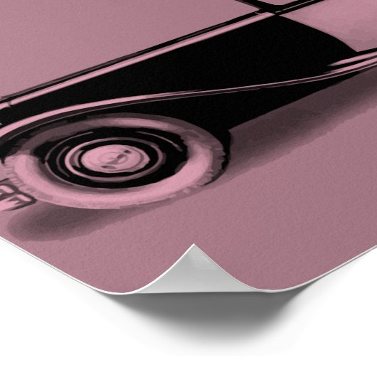 Franse klassieke auto-pop poster (Hoek)