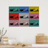 Franse klassieke auto-pop poster (Keuken)
