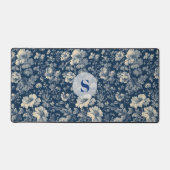 Franse Klassieke Toile Vintage Tradities Monogram  Bureaumat (Voorkant)