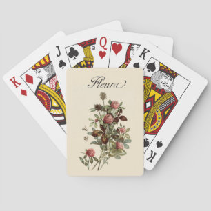Franse  klaver Floral Pokerkaarten