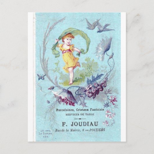Franse kleine postkaart (Voorkant)