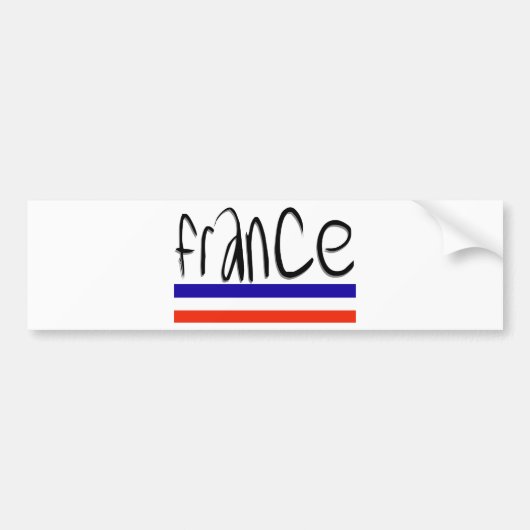 Franse kleuren! bumpersticker (Voorkant)