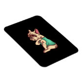 franse knelhond Ik hou van tattoo cadeau Magneet (Rechterzijde)