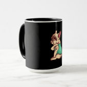 franse knelhond Ik hou van tattoo cadeau Mok (Voorkant links)