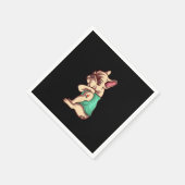 franse knelhond Ik hou van tattoo cadeau Servet (Hoek)