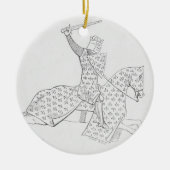 Franse Knight Keramisch Ornament (Voorkant)