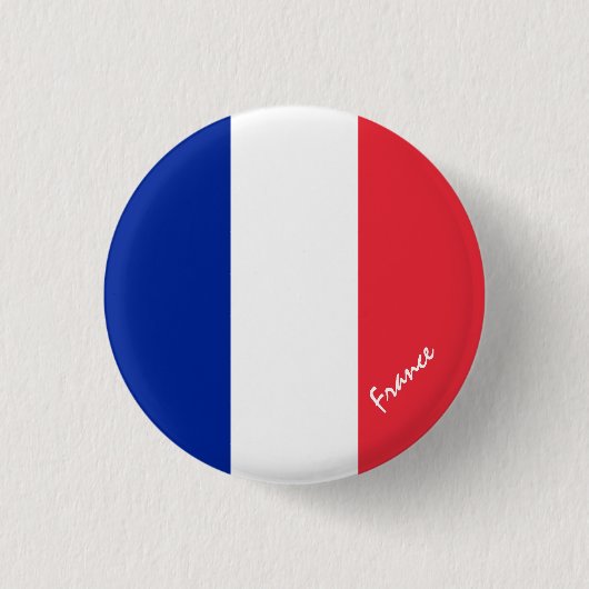 Franse knop, patriottische Franse vlag mode Ronde Button 3,2 Cm (Voorkant)